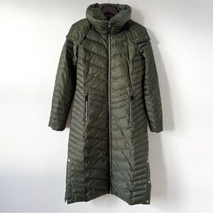 Marc New York Down Puffer Coat Long Hooded Feather Down Winter